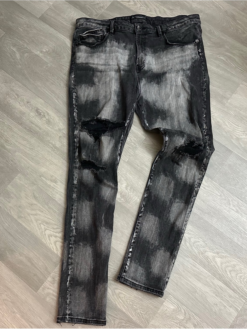 Cult of Individuality Distressed Jeans Slim Streetwear Grunge Skater Emo School - Picture 3 of 11